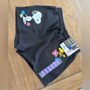 Snoopy Embroidered Shorts